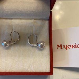 Majorca pearl earrings with authenticity certificate